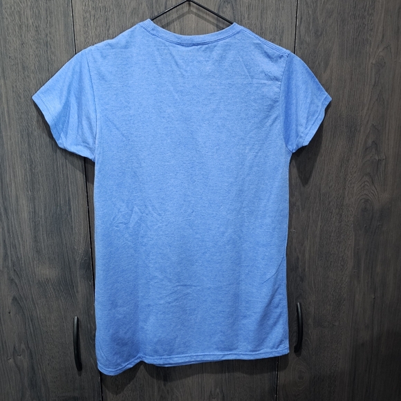 Yellowstone Dutton Ranch Montana  T-Shirt Junior Size L Blue - Picture 3 of 8